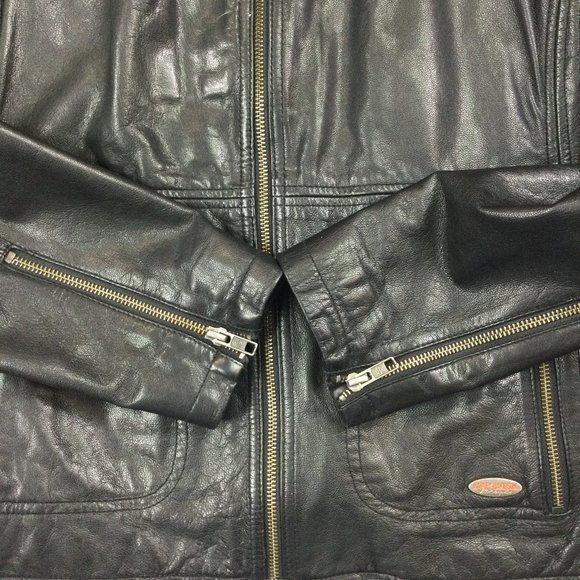 Harley Davidson Valley Motorcycle Jacket Black Leather Womens Size 1W 97166-13VW - Picture 4 of 12